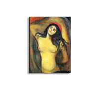 Artopweb EarthArt Materic 78 × 58 cm Tableau matériel 3D effet pinceau léger prêt à accrocher décoration maison art design italien écologique - Homage to Munch - Madonna 1894-1895"