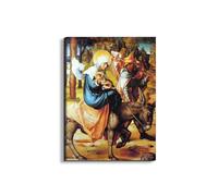 Artopweb EarthArt Materic 78 × 58 cm Tableau matériel 3D effet pinceau léger prêt à accrocher Eco-Friendly - The seven Mary's pain - Flight into Egypt par Albrecht Dürer