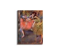 Artopweb EarthArt Materic 80 × 60 cm Tableau matériel 3D effet pinceau léger prêt à accrocher décoration maison art design italien écologique - Two dancers behind the scenes de Degas Edgar