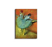 Artopweb EarthArt Materic 80 × 60 cm Tableau matériel 3D effet pinceau léger prêt à accrocher décoration maison art design italien écologique - Dancer at the bar 1" par Degas Edgar