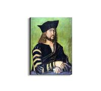 Artopweb EarthArt Materic 80 × 60 cm Tableau matériel 3D effet pinceau léger prêt à accrocher écologique - Portrait of Friedrich des Weisen par Albrecht Dürer