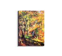 Artopweb EarthArt Materic 80 × 60 cm Tableau matériel 3D effet pinceau léger prêt à accrocher écologique - Jules le Coeur and his dogs de Renoir Pierre-Auguste