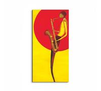 Artopweb EarthArt Plain 100 × 50 cm Cadre fin art mat anti-réflexe léger prêt à accrocher décoration maison art design italien écologique - Blues par Art Studio