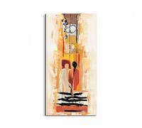 Artopweb EarthArt Plain 100 × 50 cm Cadre Fine Art Mat Anti-Réflexe Léger Prêt à Suspendre Décoration Maison Art Design Italien Eco-Friendly - Résumé Conversation d'Art Studio