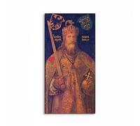 Artopweb EarthArt Plain 100 x 50 cm Cadre fin art mat anti-réfléchissant léger prêt à accrocher décoration maison art design italien écologique Emperor Charles the Great par Albrecht Dürer