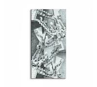 Artopweb EarthArt Plain 100 x 50 cm Cadre fin art mat anti-réflexe léger prêt à accrocher décoration maison art design italien écologique - Homage to Maurits Cornelis - House Of Stairs