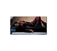 Artopweb EarthArt Plain 50 × 100 cm Cadre Fine Art Mat Anti-Réflexe Léger Prêt à Suspendre Décoration Maison Art Design Italien Eco-Friendly - Rhythm par Art Studio