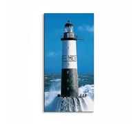 Artopweb EarthArt Plain 50 × 100 cm | Tableau Fine-Art mat anti-reflet, léger et prêt à accrocher | Décoration de la maison Art Made in Italy Eco-Friendly - Lighthouse par Art Studio
