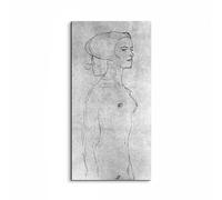 Artopweb EarthArt Plain 50 × 100 cm | Tableau Fine-Art mat anti-reflet, léger et prêt à accrocher - Half a picture to the right Schreitenden de Klimt Gustav