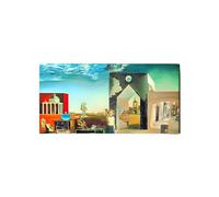 Artopweb EarthArt Plain 50×100 cm Tableau Fine Art Mat Anti-Réflexe Léger Eco-Friendly - Homage to Salvador- Banlieau De La Ville Paranoiaque Aprés-Midi Sur La Lisiére De L'histoire Européenne