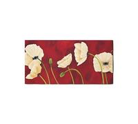 Artopweb EarthArt Plain 50 × 100 cm Tableau Fine-Art Mat Anti-Réflexe Léger Prêt à Suspendre Décoration Maison Art Design Italien Eco-Friendly - Red Poppies VI d'Art Studio