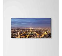 Artopweb EarthArt Plain 50 × 100 cm Tableau Fine-Art Mat Anti-Réflexe Léger Prêt à Suspendre Décoration Maison Art Design Italien Eco-Friendly - Paris Landscape par Art Studio