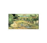 Artopweb EarthArt Plain 50 × 100 cm Tableau Fine-Art Mat Anti-Réflexe Léger Prêt à Suspendre Décoration Maison Art Design Italien Eco-Friendly - The Garden of Daubigny de Van Gogh Vincent