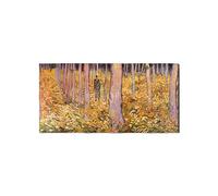 Artopweb EarthArt Plain 50 × 100 cm Tableau Fine-Art Mat Anti-Réflexe Léger Prêt à Suspendre Décoration Maison Art Design Italien Eco-Friendly - Couple walk in the woods de Van Gogh Vincent
