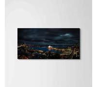 Artopweb EarthArt Plain 50 × 100 cm Tableau Fine-Art Mat Anti-Réflexe Léger Prêt à Suspendre Décoration Maison Art Design Italien Eco-Friendly - Sydney Blue Art Studio