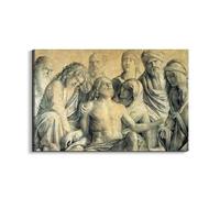 Artopweb EarthArt Plain 53 × 80 cm Cadre Fine Art Mat Anti-Réflexe Léger Prêt à Suspendre Décoration Maison Art Design Italien Eco-Friendly - Mourning the Dead Christ de Bellini Giovanni