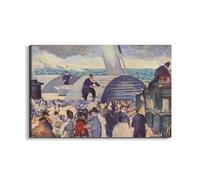 Artopweb EarthArt Plain 53 × 80 cm Tableau Fine Art Mat Anti-Réflexe Léger Prêt à Suspendre Décoration Maison Art Design Italien Eco-Friendly Embarkation of the Folkestone de Manet Édouard