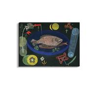 Artopweb EarthArt Plain 58 × 78 cm Cadre fin art mat anti-réfléchissant léger prêt à accrocher décoration maison art design italien écologique - Homage to Kandinsky - Around the fish