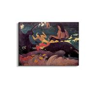 Artopweb EarthArt Plain 58 × 78 cm Cadre Fine Art Mat Anti-Réflexe Léger Prêt à Suspendre Décoration Maison Art Design Italien Eco-Friendly - Homage to Gauguin - Fée te Mythes d'Art Studio