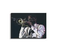 Artopweb EarthArt Plain 58 × 78 cm Cadre Fine Art Mat Anti-Réflexe Léger Prêt à Suspendre Décoration Maison Art Design Italien Eco-Friendly - Trumpet I de Art Studio