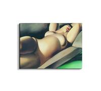 Artopweb EarthArt Plain 58 × 78 cm Tableau fin Art mat anti-réfléchissant léger prêt à accrocher écologique - Homage to Tamara - The Beautiful Rafaelo in Green