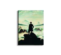 Artopweb EarthArt Plain 78 × 58 cm Cadre fin art mat anti-réfléchissant léger prêt à accrocher écologique - Homage to Friedrich - The Wanderer above the Sea of Fog