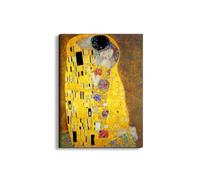 Artopweb EarthArt Plain 78 × 58 cm Cadre fin art mat anti-réflexe léger prêt à accrocher décoration maison art design italien écologique - Homage to Klimt - The Kiss di Art Studio