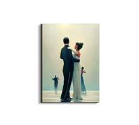 Artopweb EarthArt Plain 78 x 58 cm Cadre fin art mat anti-réflexe léger prêt à accrocher décoration maison art design italien écologique - Homage to Jack - Dance Me To The End Of Love