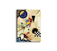 Artopweb EarthArt Plain 78 x 58 cm Cadre fin art mat anti-réflexe léger prêt à accrocher décoration maison art design italien écologique - Homage to Kandisky - Solids in Contrast, 1924"