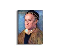 Artopweb EarthArt Plain 80 × 60 cm Cadre fin art mat anti-réflexe léger prêt à accrocher décoration maison art design italien écologique - Portrait of Jacob Muffel par Albrecht Dürer