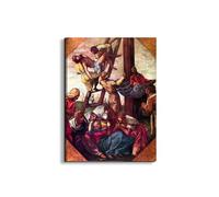 Artopweb EarthArt Plain 80 × 60 cm Cadre fin art mat anti-réflexe léger prêt à accrocher décoration maison art design italien écologique - Descent from the Cross de Tintoretto