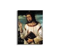 Artopweb EarthArt Plain 80 × 60 cm Cadre fin art mat anti-réflexe léger prêt à accrocher décoration maison art design italien écologique - Christ in thorns di Bellini Giovanni