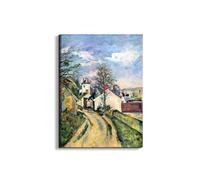 Artopweb EarthArt Plain 80 × 60 cm Cadre Fine Art Mat Anti-Réflexe Léger Prêt à Suspendre Décoration Maison Art Design Italien Eco-Friendly - House of Dr Gachet par Cezanne Paul