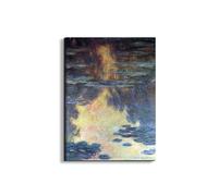 Artopweb EarthArt Plain 80 × 60 cm Cadre Fine Art Mat Anti-Réflexe Léger Prêt à Suspendre Décoration Maison Art Design Italien Eco-Friendly - Water lilies. water landscape II de Monet Claude
