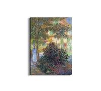 Artopweb EarthArt Plain 80 × 60 cm Cadre Fine-Art Mat Anti-Réflexe Léger Prêt à Suspendre Eco-Friendly - Camille in the Garden of the house in Argenteuil par Monet Claude
