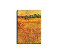 Artopweb EarthArt Plain 80 × 60 cm Cadre Fine Art Mat Anti-Réflexe Léger Prêt à Suspendre Eco-Friendly - Arles View from the Wheat Fields par Van Gogh Vincent