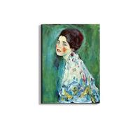 Artopweb EarthArt Plain 80 × 60 cm Tableau fin Art mat anti-réflexe léger prêt à accrocher décoration maison art design italien écologique - Portrait of a Lady de Klimt Gustav