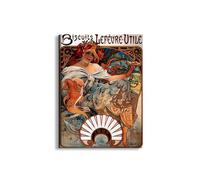 Artopweb EarthArt Plain 80 × 60 cm Tableau Fine Art Mat Anti-Réflexe Léger Prêt à Suspendre Décoration Maison Art Design Italien Eco-Friendly - Buscuits Lefevre-Utile de Mucha Alphonse
