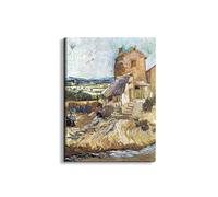 Artopweb EarthArt Plain 80 × 60 cm Tableau Fine-Art Mat Anti-Réflexe Léger Prêt à Suspendre Décoration Maison Art Design Italien Eco-Friendly - The old mill de Van Gogh Vincent