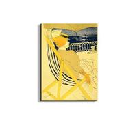 Artopweb EarthArt Plain 80 × 60 cm Tableau Fine Art Mat Anti-Réflexe Léger Prêt à Suspendre Décoration Maison Art Design Italien Eco-Friendly - The Traveller de Toulouse-Lautrec
