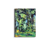 Artopweb EarthArt Plain 80 × 60 cm Tableau Fine-Art Mat Anti-Réflexe Léger Prêt à Suspendre Décoration Maison Art Design Italien Eco-Friendly - High Trees in the Jas de Bouffan par Cezanne Paul