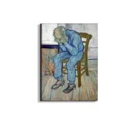 Artopweb EarthArt Plain 80 × 60 cm Tableau Fine-Art Mat Anti-Réflexe Léger Prêt à Suspendre Décoration Maison Art Design Italien Eco-Friendly - At Eternity's Gate de Van Gogh Vincent