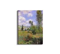 Artopweb EarthArt Plain 80 × 60 cm Tableau Fine Art Mat Anti-Réflexe Léger Prêt à Suspendre Décoration Maison Art Design Italien Eco-Friendly - Sentier ile Saint-Martin 1880" par Monet Claude