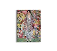 Artopweb EarthArt Plain 80 × 60 cm Tableau Fine-Art Mat Anti-Réflexe Léger Prêt à Suspendre Décoration Maison Art Design Italien Eco-Friendly - Portrait of Frederika Maria Beer de Klimt Gustav