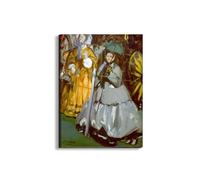 Artopweb EarthArt Plain 80 × 60 cm Tableau Fine Art Mat Anti-Réflexe Léger Prêt à Suspendre Décoration Maison Art Design Italien Eco-Friendly - Racecourse de Manet Édouard