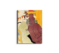Artopweb EarthArt Plain 80 × 60 cm Tableau Fine-Art Mat Anti-Réflexe Léger Prêt à Suspendre Eco-Friendly - The English man at the Moulin Rouge de Toulouse-Lautrec