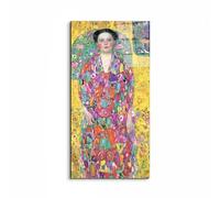Artopweb EarthArt Total Gloss 100 × 50 cm Tableau brillant à miroir léger, prêt à accrocher écologique - Portrait of Eugenia (Mais?) Printemps par Klimt Gustav
