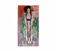 Artopweb EarthArt Total Gloss 100 x 50 cm Tableau brillant à miroir léger, prêt à accrocher, décoration maison, art design italien écologique - Portrait of Bloch-Bauer de Klimt Gustav