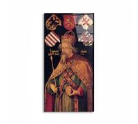 Artopweb EarthArt Total Gloss 100 x 50 cm Tableau brillant à miroir léger, prêt à accrocher, décoration maison, art design italien écologique - Portrait of Emperor Sigismund par Albrecht Dürer