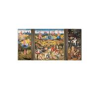 Artopweb EarthArt Total Gloss 50 × 100 cm Tableau brillant à miroir léger, prêt à accrocher, décoration maison, art design italien écologique - Homage to Bosch - The Garden of delight by Art Studio